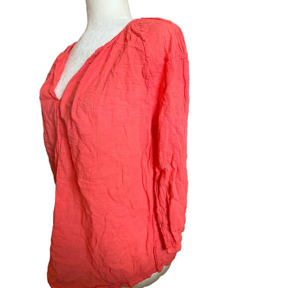 Sundry Coral V-Neck Blouse, Size Small, NWOT - Picture 2 of 6